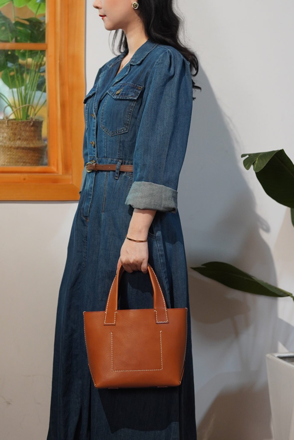 Hand-sewn vegetable basket - Image 4
