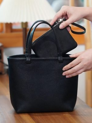 Deerskin vegetable basket bag